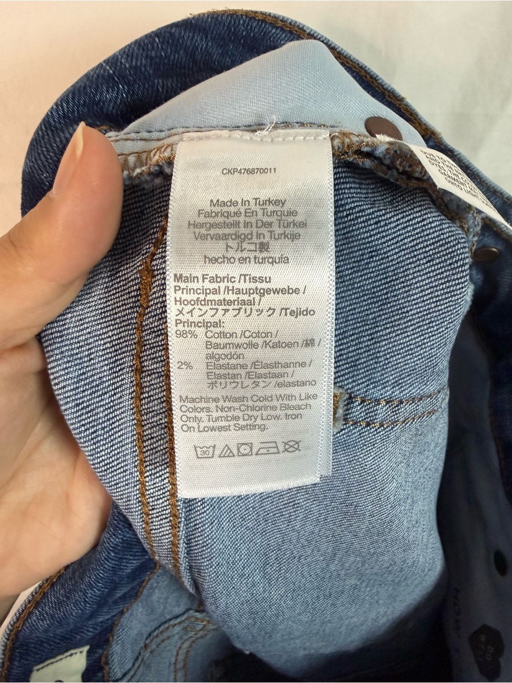 Madewell Mid-Rise Kick Out‎ Jeans Size 29 Raw Hem Cropped Flare Blue Denim - Picture 8 of 8